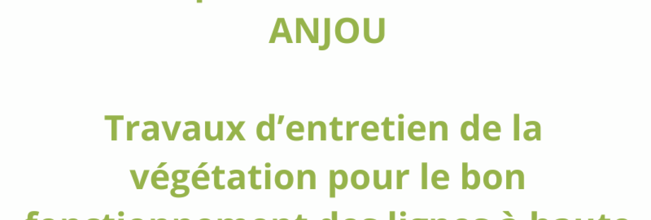 Entreprise FREON mandatée par RTE - Groupe Maintenance Réseaux ANJOU